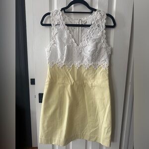 GUC Lilly Pulitzer Sandi Stretch Shift Yellow Size 4